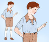 1920s Antique McCall Sewing Pattern 9594 Toddler Boys 2 Pc Trouser Suit Size 2