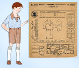 1920s Antique McCall Sewing Pattern 9594 Toddler Boys 2 Pc Trouser Suit Size 2