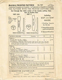 1940s Vintage McCall Sewing Pattern 967 Misses Embroidered Pillbox Hat Size 21H