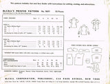 1950s Vintage McCalls Sewing Pattern 9691 Classic Little Boys Shirt Size 8 26C - Vintage4me2