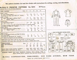1950s Vintage McCall Sewing Pattern 9695 Uncut Toddler Boys Shirt & Pants Size 6