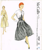 1950s Vintage McCall's Sewing Pattern 9707 Misses Sun Dress & Jacket Sz 34 Bust - Vintage4me2