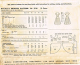 1950s Vintage McCalls Sewing Pattern 9740 Misses Cocktail Dress w Sash Size 32 B