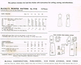 1950s Vintage McCall's Sewing Pattern 9748 Misses Slender Sun Dress Size 32 B