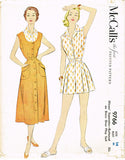 1950s Vintage McCall's Sewing Pattern 9766 Uncut Misses Dress & Playsuit Sz 32 B