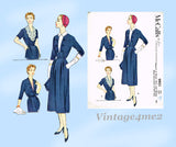 McCall's 9921: 1950s Stylish Misses Accessory Dress 37 B Vintage Sewing Pattern