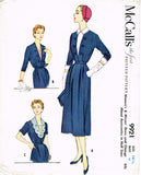 McCall's 9921: 1950s Stylish Misses Accessory Dress 37 B Vintage Sewing Pattern