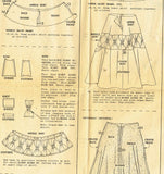 1950s Vintage McCalls Sewing Pattern 9955 Misses Sun Dress Gr8 Skirt Size 30 B