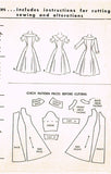 1950s Vintage Misses Dress 1954 McCalls VTG Sewing Pattern 9956 Size 12