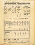 McCall 9978: 1930s Stunning MIsses Fancy Blouse Sz 38 B Vintage Sewing Pattern