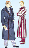 1950s Vintage McCall's Sewing Pattern 9986 Uncut Men's Bath Robe Sz Med 38-40 C