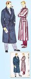 1950s Vintage McCall's Sewing Pattern 9986 Uncut Men's Bath Robe Sz Med 38-40 C