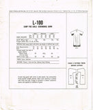 McCall's L-100: 1960s Campfire Girls Ceremonial Gown SM Vintage Sewing Pattern