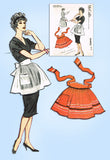 1950s Vintage McCall's Sewing Pattern Classic Sample Cocktail Apron Fits All - Vintage4me2