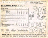 1940s Vintage McCall Sewing Pattern 4541 Toddler Girls WWII Jumper Dress Sz 6 - Vintage4me2