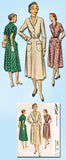 1950s Vintage McCalls Sewing Pattern 8321 Misses Shirtwaist Dress Size 16 34B