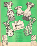 Marian Martin 9003: 1940s Misses Feedsack Apron Sz Medium Vintage Sewing Pattern