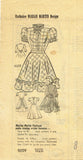 1940s Vintage Marian Martin Sewing Pattern 9009 Little Girls Ruffled Dress Sz 8 - Vintage4me2