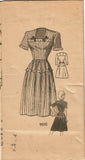 Marian Martin 9010: 1940s Uncut Misses Day Dress Sz 31 Bust Vintage Sewing Pattern