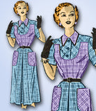 1950s Original Vintage Marian Martin Pattern R9013 Uncut Misses Street Dress 34B