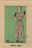1950s Original Vintage Marian Martin Pattern R9013 Uncut Misses Street Dress 34B