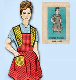 Marian Martin 9098: 1950s Uncut Misses Apron Size 40-42 B Vintage Sewing Pattern
