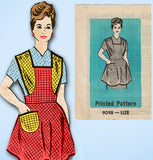Marian Martin 9098: 1950s Uncut Misses Apron Size 40-42 B Vintage Sewing Pattern
