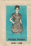 Marian Martin 9098: 1950s Uncut Misses Apron Size 40-42 B Vintage Sewing Pattern