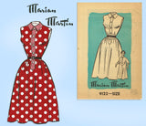 1950s Vintage Marian Martin Sewing Pattern 9122 Easy Misses Sun Dress Sz 38 Bust