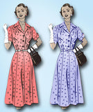 Marian Martin 9126: 1950s Plus Size Shirtwaist Dress 42B Vintage Sewing Pattern