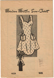 1950s Vintage Marian Martin Sewing Pattern 9129 Cute Misses Scalloped Apron SM