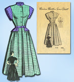 1940s Vintage Marian Martin Sewing Pattern 9133 Uncut Misses Peplum Dress 29 B - Vintage4me2