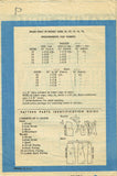 1950s Vintage Marian Martin Sewing Pattern 9134 Uncut Misses Skirt & Vest 34 B