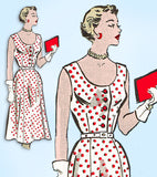 1950s Vintage Marian Martin Sewing Pattern 9150 Plus Size Sun Dress & Jacket 40B