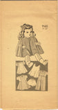 1940s Vintage Marian Martin Sewing Pattern 9165 16inch Doll Clothes Set