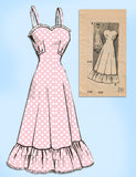 Marian Martin 9172: 1940s Misses Slip or Petticoat Sz 34B Vintage Sewing Pattern