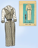 1950s Vintage Marian Martin Sewing Pattern 9189 Uncut Misses Slender Dress 30 B
