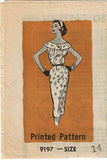 Marian Martin 9197: 1950s Easy Misses Sun Dress Size 34 B Vintage Sewing Pattern