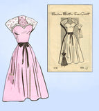 1940s Vintage Marian Martin Sewing Pattern 9198 Uncut Sweetheart Dress Size 36 B