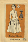 1950s Vintage Marian Martin Sewing Pattern 9202 Uncut Misses Cocktail Dress 31 B