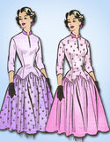 1950s Vintage Marian Martin Sewing Pattern 9202 Uncut Misses Cocktail Dress 31 B