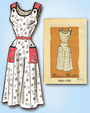 1950s Vintage Marian Martin Sewing Pattern 9230 Uncut Plus Size Sun Dress 44 B - Vintage4me2