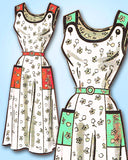 1950s Vintage Marian Martin Sewing Pattern 9230 Uncut Plus Size Sun Dress 44 B - Vintage4me2