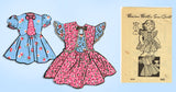 Marian Martin 9235: 1950s WWII Toddler Girls Dress Size 4 Vintage Sewing Pattern