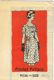 1960s Vintage Marian Martin Sewing Pattern 9236 Uncut Plus Size Day Dress Sz 45B - Vintage4me2