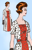 1960s Vintage Marian Martin Sewing Pattern 9236 Uncut Plus Size Day Dress Sz 45B - Vintage4me2