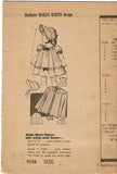 Marian Martin 9258: 1950s Toddler Girls Dress & Cape Sz 2 Vintage Sewing Pattern