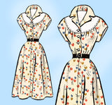 Marian Martin 9277: 1950s Lovely Misses Day Dress Sz 30 B Vintage Sewing Pattern