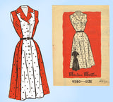 1950s Vintage Marian Martin Sewing Pattern 9280 Uncut Plus Size Sun Dress 40B