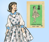 1950s Vintage Marian Martin Sewing Pattern 9284 Uncut Little Girls Jumper Dress Sz 8